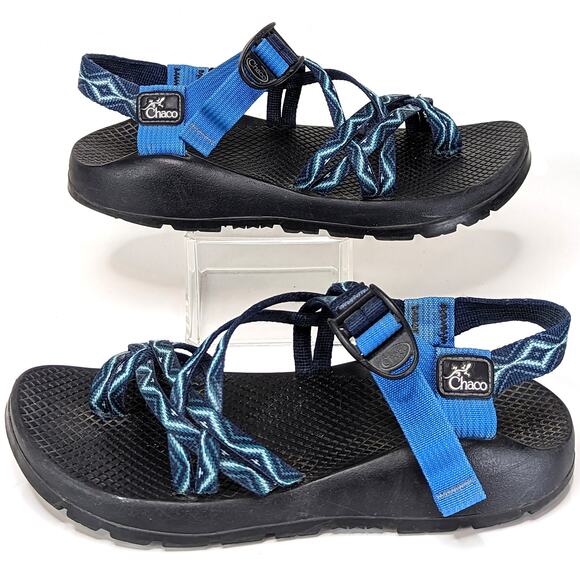 Chaco Womens ZX/2 Sandals Classic Blue Hiking Outdoor Gorpcore Toe Loop 8 - Picture 2 of 12